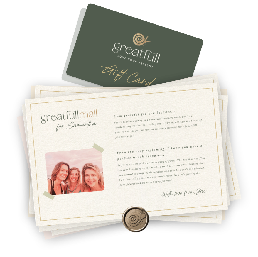 Example sentences being added to the greatfull cards