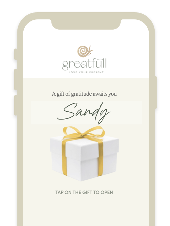 A screenshot of what the recipient receives